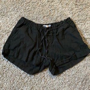 Black Drawstring Shorts